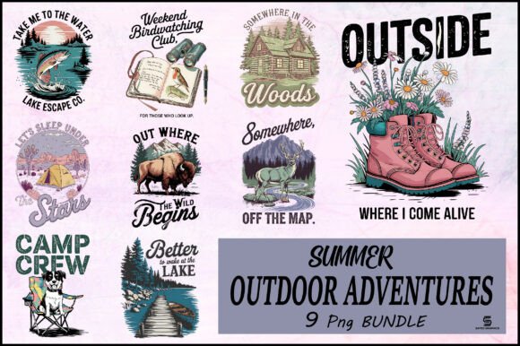 Download Summer Outdoor Adventures Bundle PNG - Premium Bundle